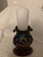 Kerzenhalter mit funkelnden Steinchen, Handgemacht