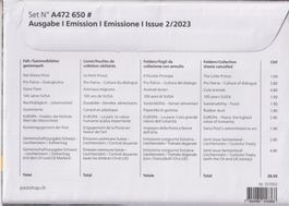 Lot Sammelblatt/Faltblatt 2/2023, 935/943, 1089/1097