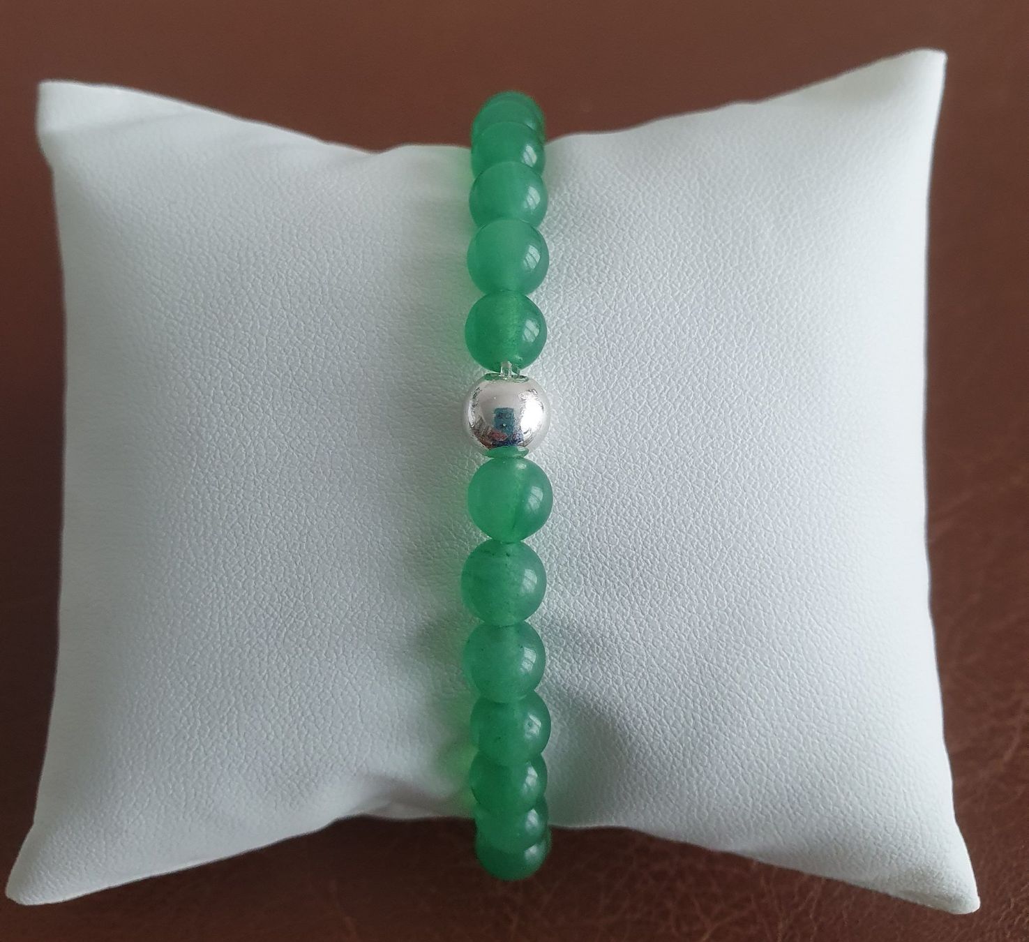 Bracciali & Braccialetti: Malaysische Jade 6 mm Perlen - Elast - Armband grün – Nuovo (secondo la descrizione) da Hombrechtikon venduto da mincky 1