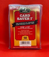 50 Stück Card Saver 1 Cardboard Gold Neu & Originalverpackt
