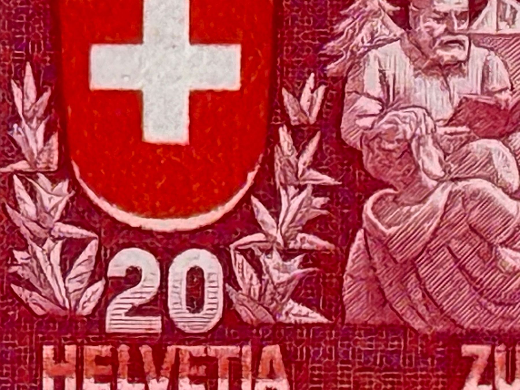 Tutti i francobolli: 220, starke Druckverschiebung, Viererblock, Winterthur – Usato da Aarau venduto da hilde47 4
