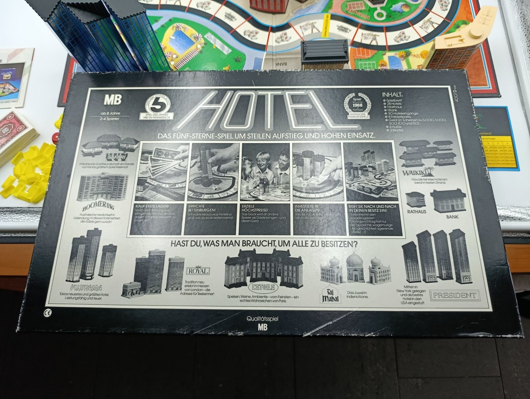 Jeux: Original Hotel Brettspiel von MB – D'occasion à Wil SG par Donaldus 8