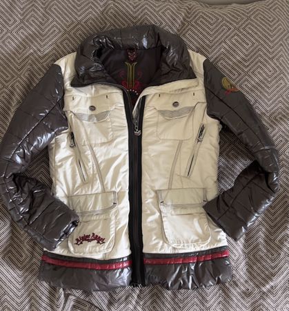 Sportalm Skijacke Damen braun weiss Grösse 40