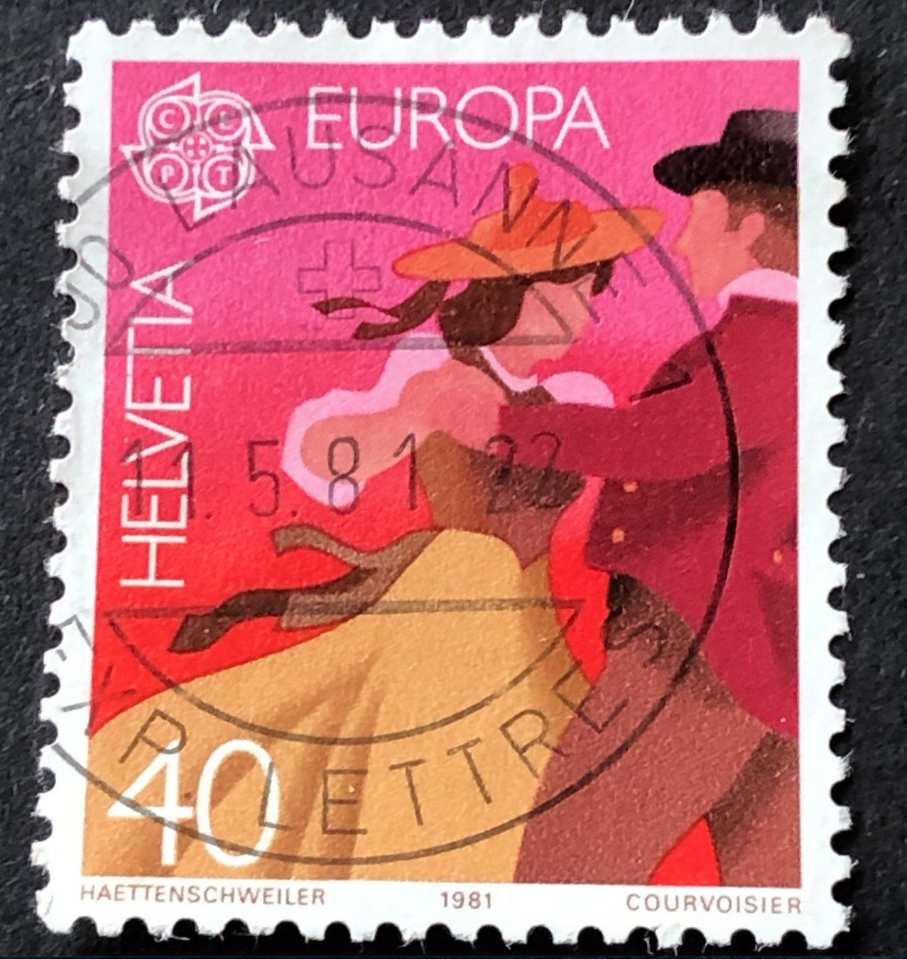 Alle Briefmarken: Nr.654 mit Vollstempel  Lausanne – Gebraucht aus Aarau von Billa007