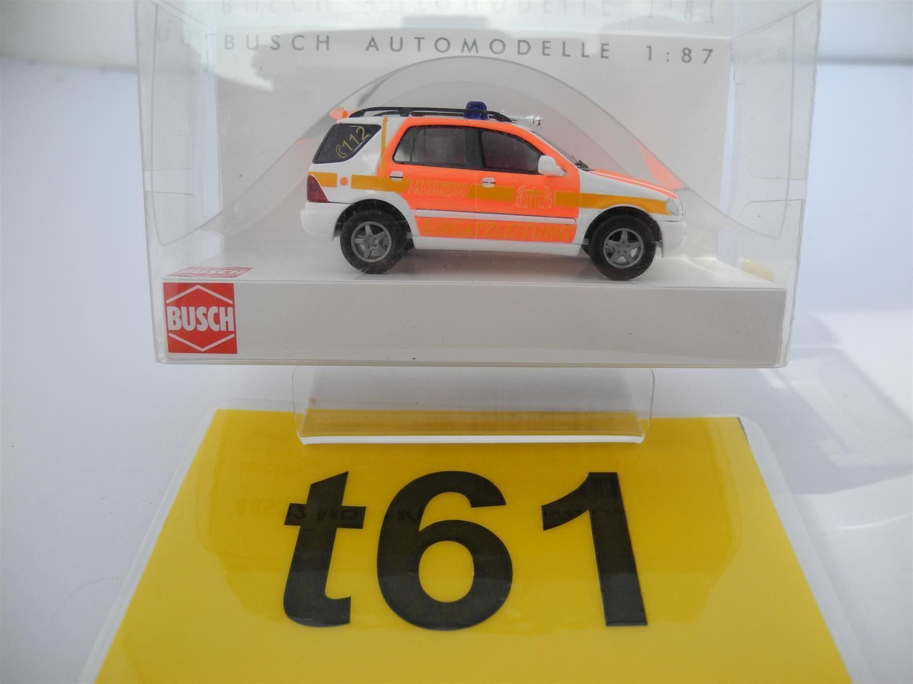 Busch Modellini d'auto: Busch 48532 "FW Paderborn", Nr. t61 – Nuovo e nell'imballaggio originale da Kottwil venduto da Crazyrolf