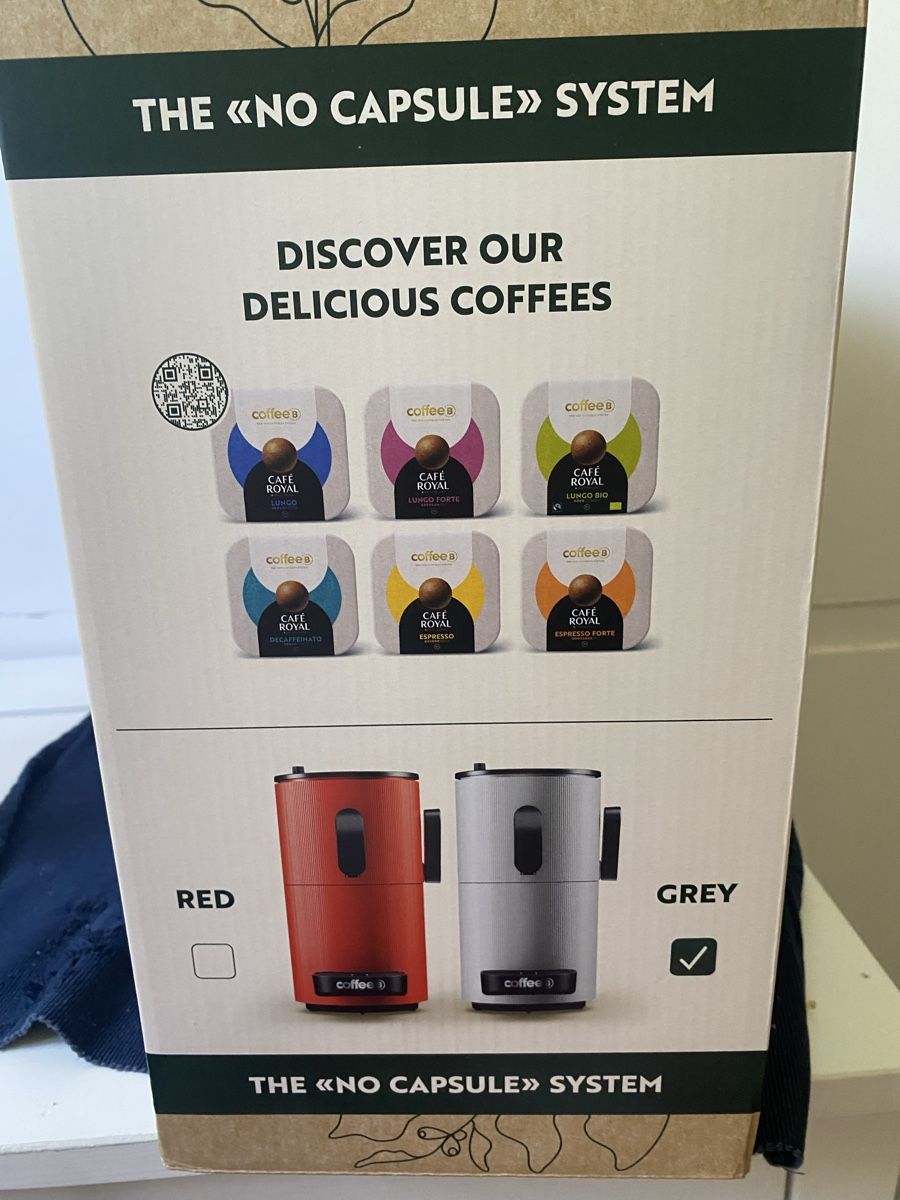 Coffee B Macchine per caffè & Macchine per espresso: CoffeeB HORIZON GREY – Nuovo e nell'imballaggio originale da Adliswil venduto da yvo_6gdb 1