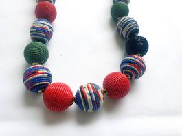 KETTE PERLEN HANDMADE HALSKETTE UNIKAT ATELIER IBIZA BOHO