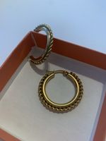 Goldene Ohrringe, Creolen, Modeschmuck, Neu, Damen, Top!