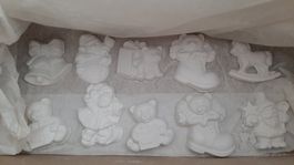 K..108 R) Bär Weihnacht Set gegossene Figuren