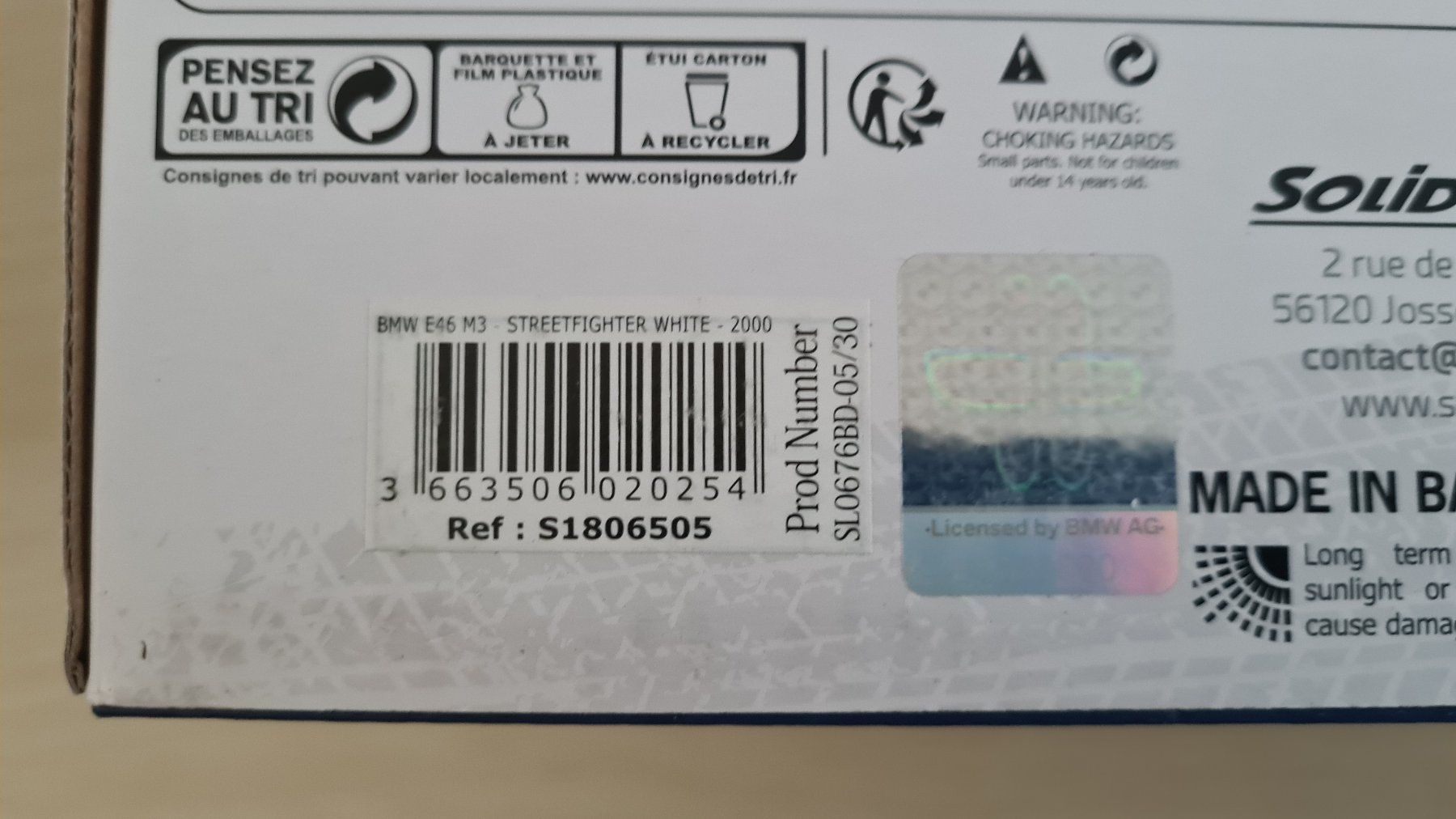 Solido Modellini d'auto: 1:18 BMW M3 E46 CSL Street fighter - Solido – Nuovo (secondo la descrizione) da Bassersdorf venduto da jackbmw 6