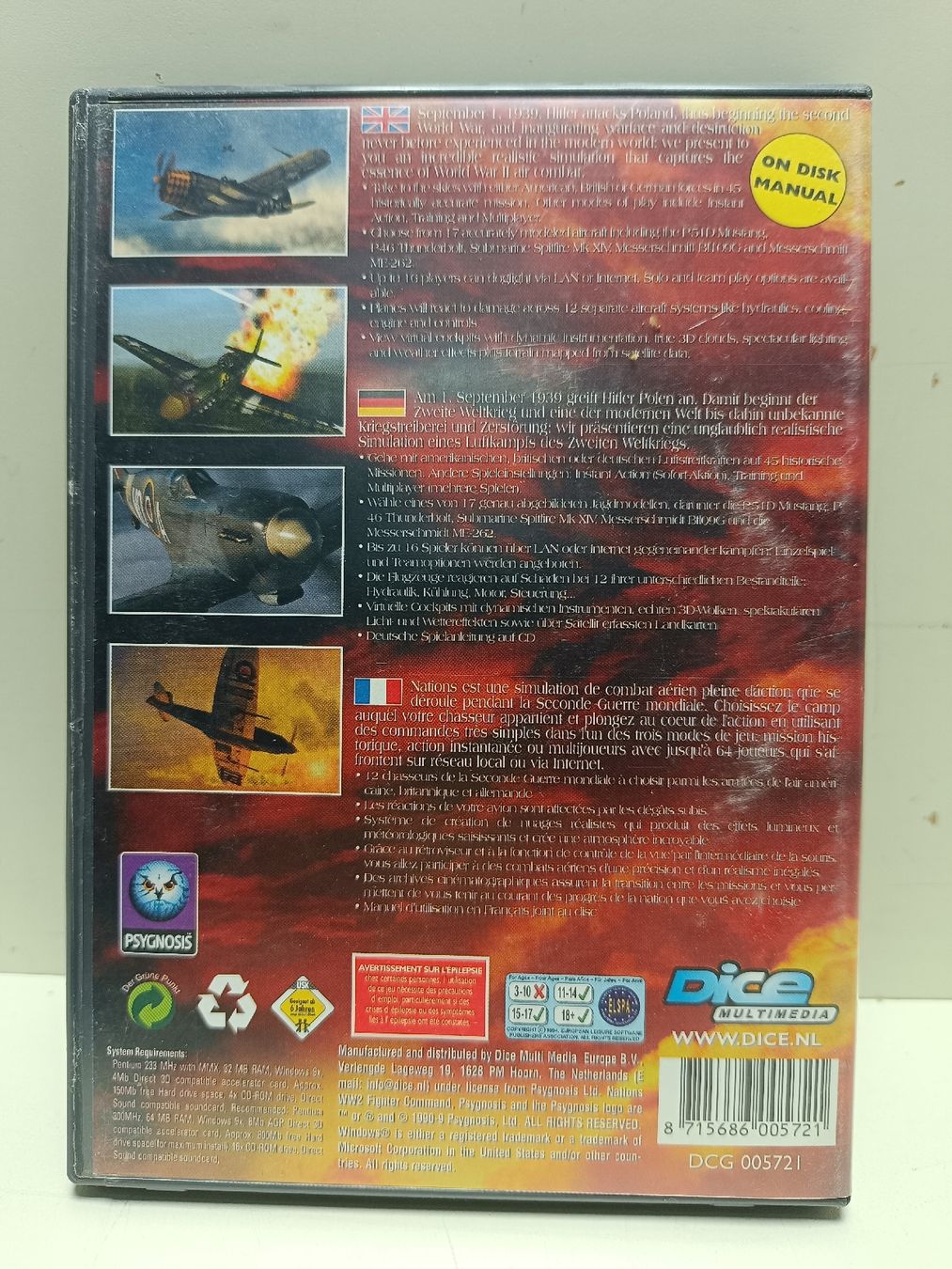 Spiele: PC Game Nations: WWII Fighter Command - Top Zustand!(em52) – Gebraucht aus Künten von Schnaepplihuus 1