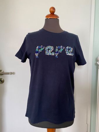 Neuwertiges PEPE JEANS Baumwoll Shirt m. Pailletten