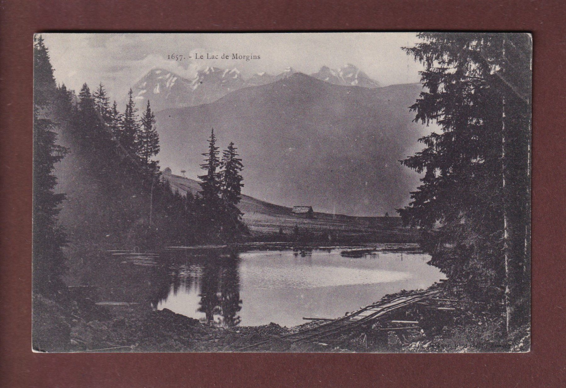 Cartoline postali: Lac de MORGINS – Usato da Pully venduto da nicecards