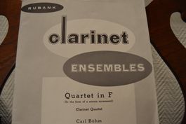Quartet in F for Clarinet Quartet (Carl Böhm)