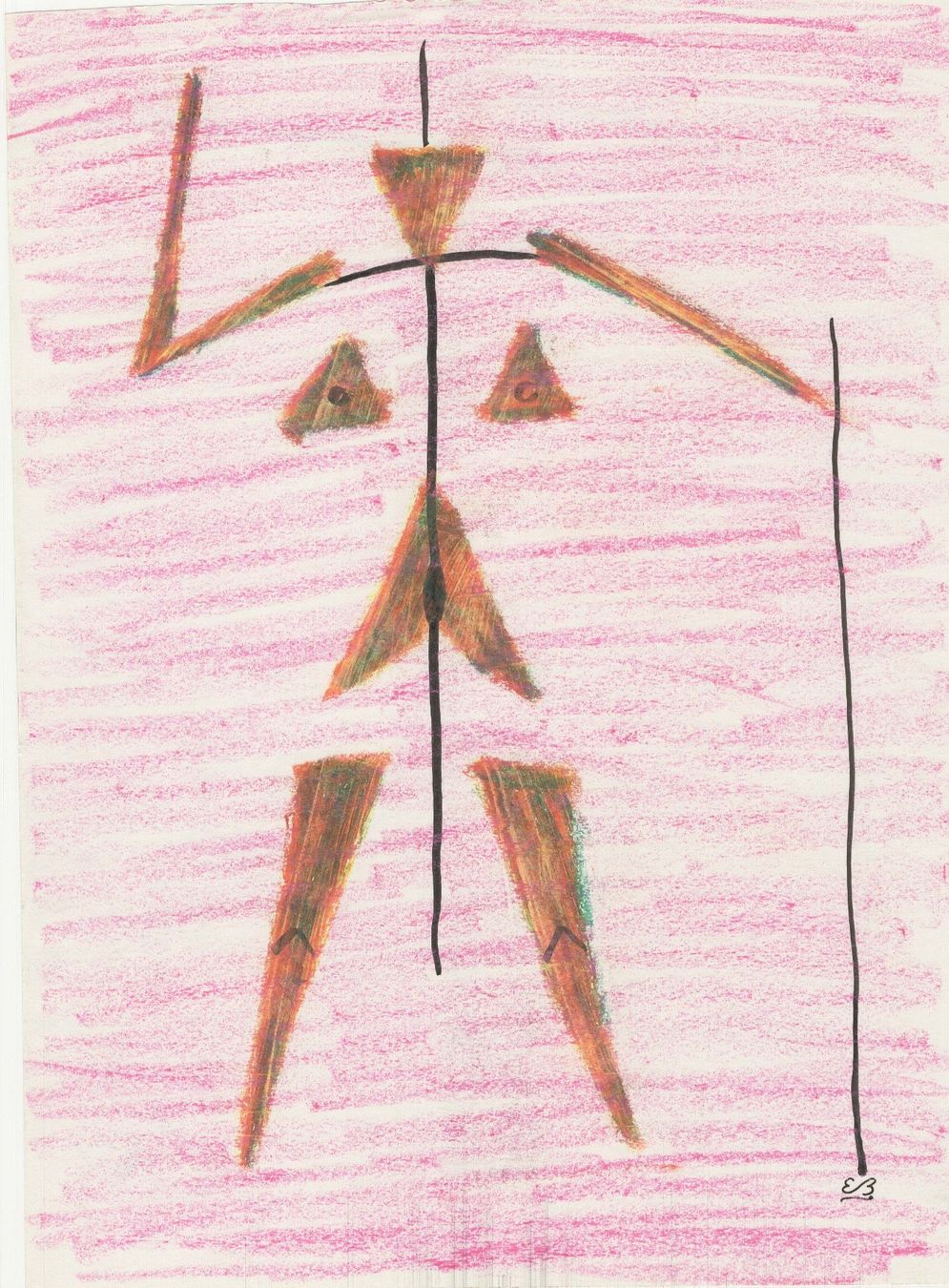 Dipinti: Zeichnung: Triangle body – Usato da Fribourg venduto da erw_68dx