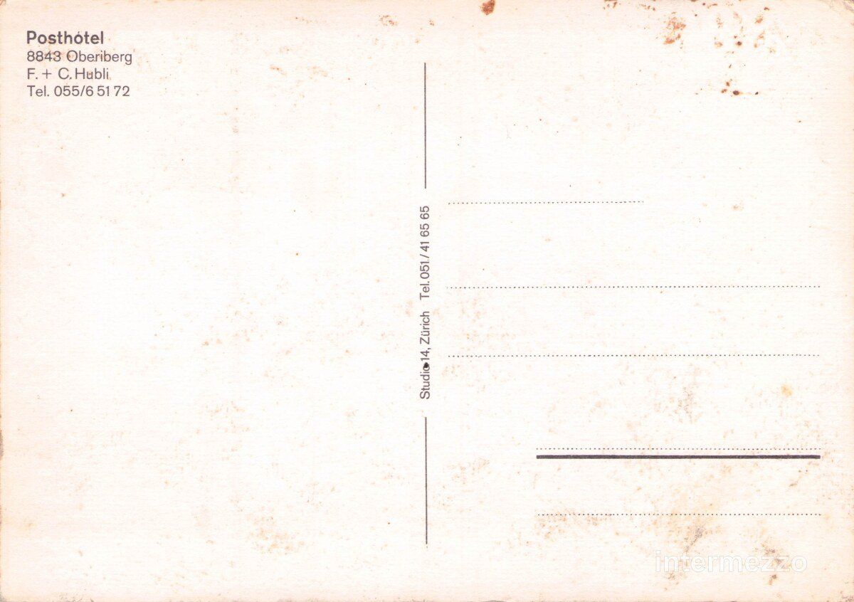 Cartoline postali: Oberiberg SZ // Posthotel Oldtimer alte Autos VW Käfer – Usato da Basel venduto da intermezzo12 1