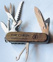 Victorinox-Sackmesser, Holzschalen, Säge und Schere, neu