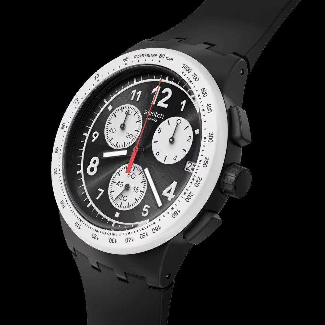 Swatch Uhren: Swatch Chronograph "NOTHING BASIC ABOUT BLACK" – Neu (gemäss Beschreibung) aus Brig von Dani691 2