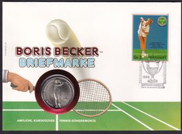 Münzbrief Boris Becker Briefmarke Paraguay 17.9.1986