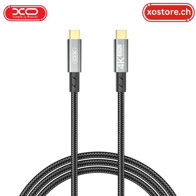 XO GB020 1M USB3.2 20Gbps 4K 60Hz 100W Datenkabel (Neu und