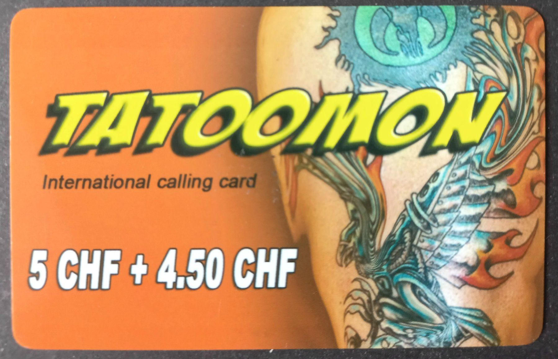 Schede telefoniche: Taxcard Phonecard - Tatoomon – Usato da Niederuzwil venduto da lubimaja