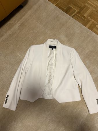Blazer Mango Suit blanc coupe ajustée taille L