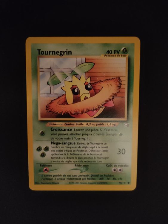 Pokémon Carte collezionabili: Carte Pokemon Tournegrin Neo Genesis Français Fr – Usato da Thonex venduto da Poketrade_romandie