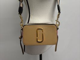 Marc Jacobs Snapshot Umhängetasche beige/rosa Leder Tasche
