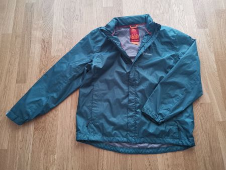 Grüne Regenjacke XL