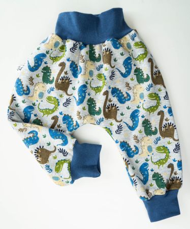 Fleece/Thermo Pumphose mit Dinosaurier Gr.74/80 -NEU