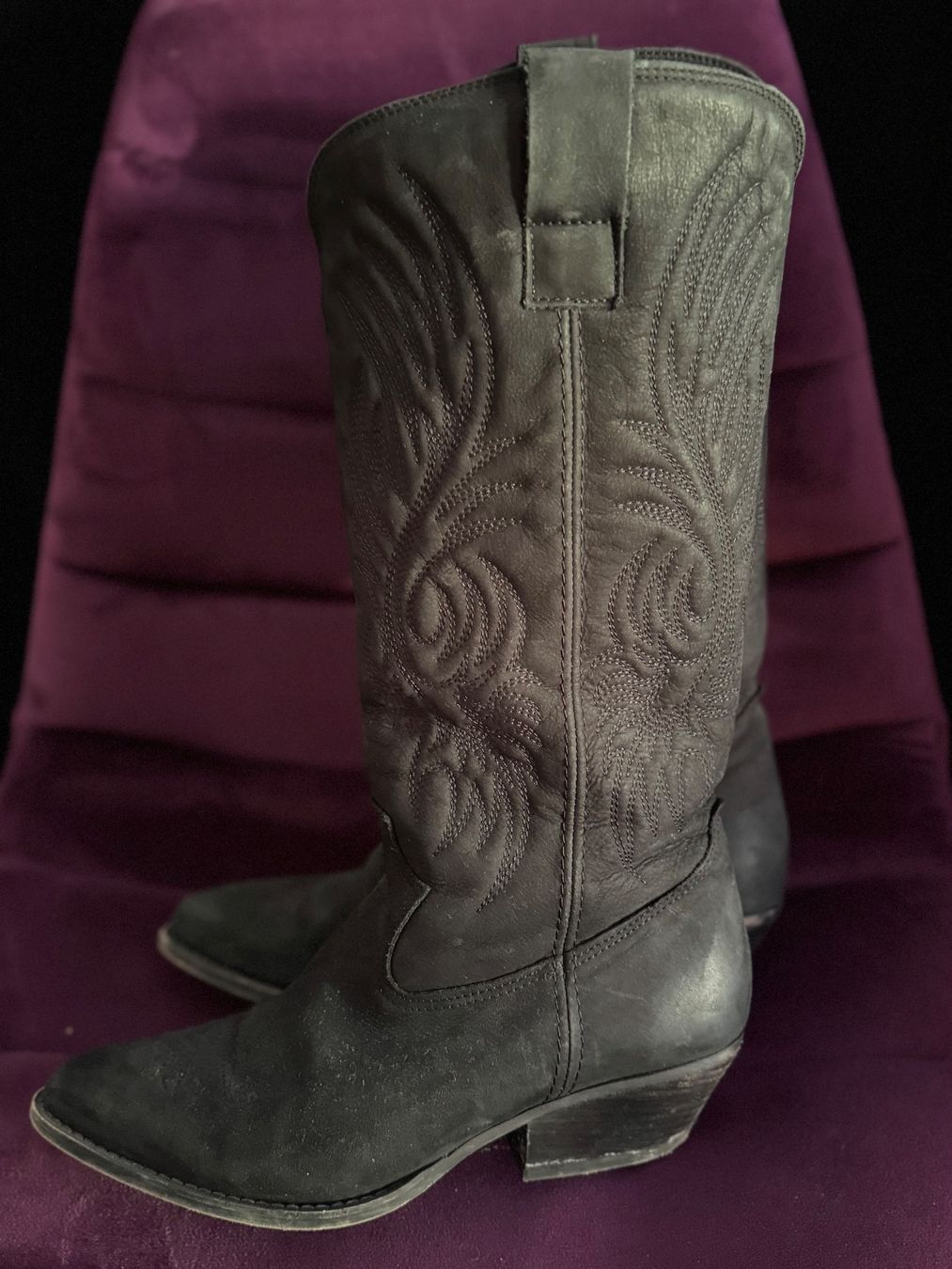 Damenschuhe: Black cowboy boots – Gebraucht aus Zürich von MagicStuff007 1