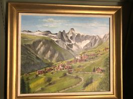 Ölgemälde Alpenland