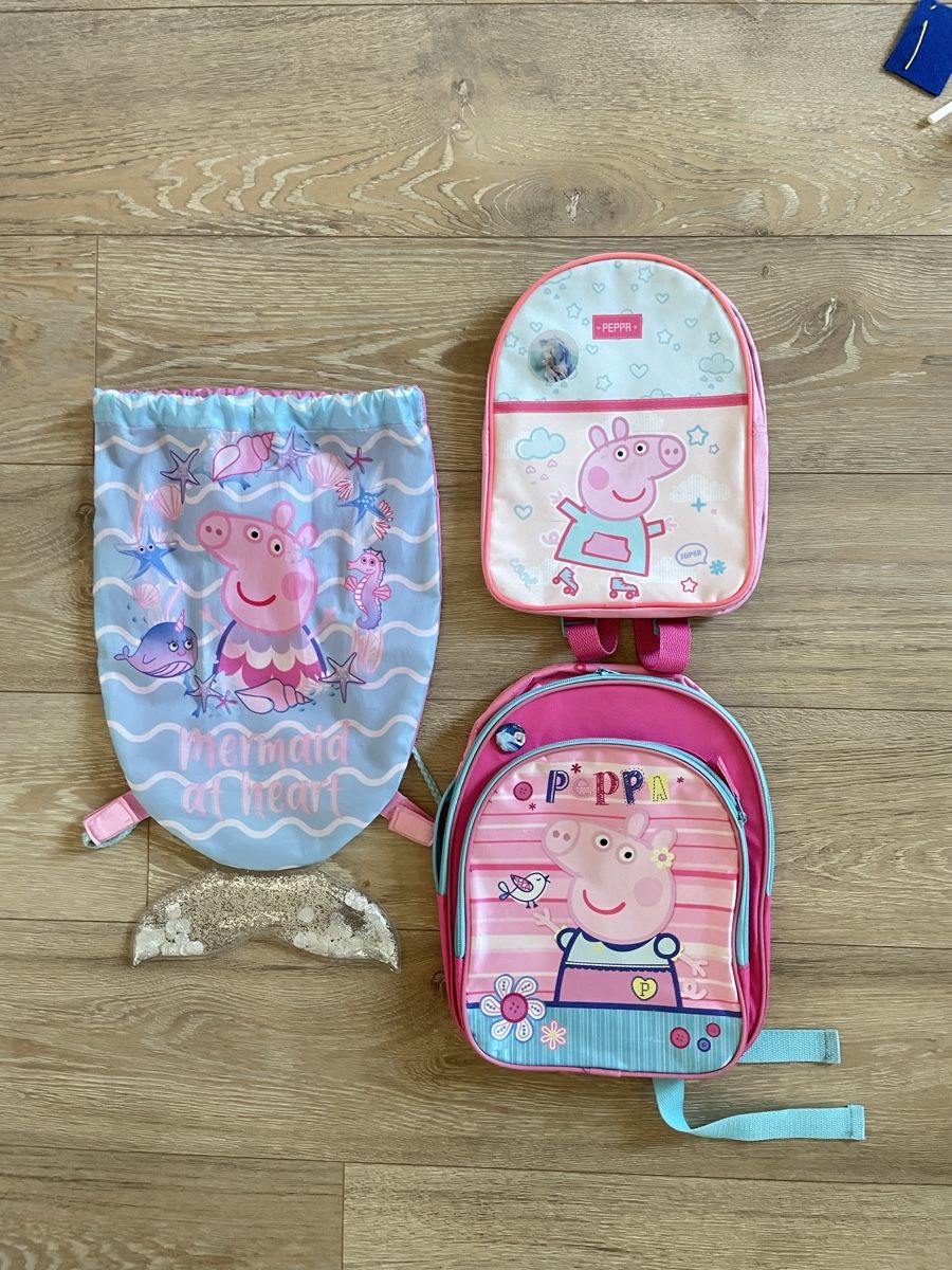Kindertaschen: Peppa Wutz Rucksäcke / Sporttasche – Gebraucht aus Deitingen von ALE-3891