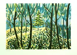 Tanne im Wald, Josef Welti, 1984