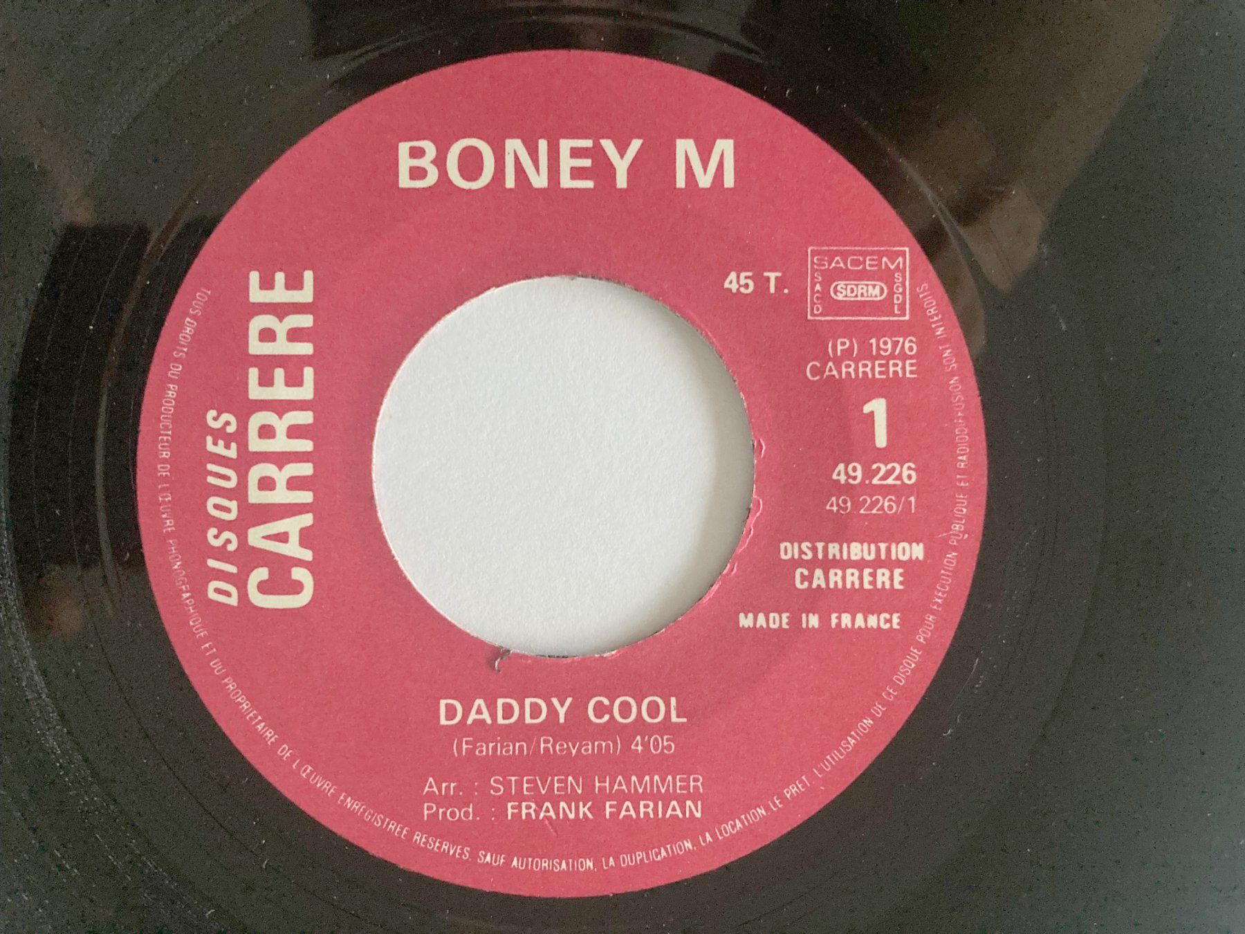 Schallplatten: BONEY M. - DADDY COOL – Gebraucht aus Bottens von hotter-than-hell 2