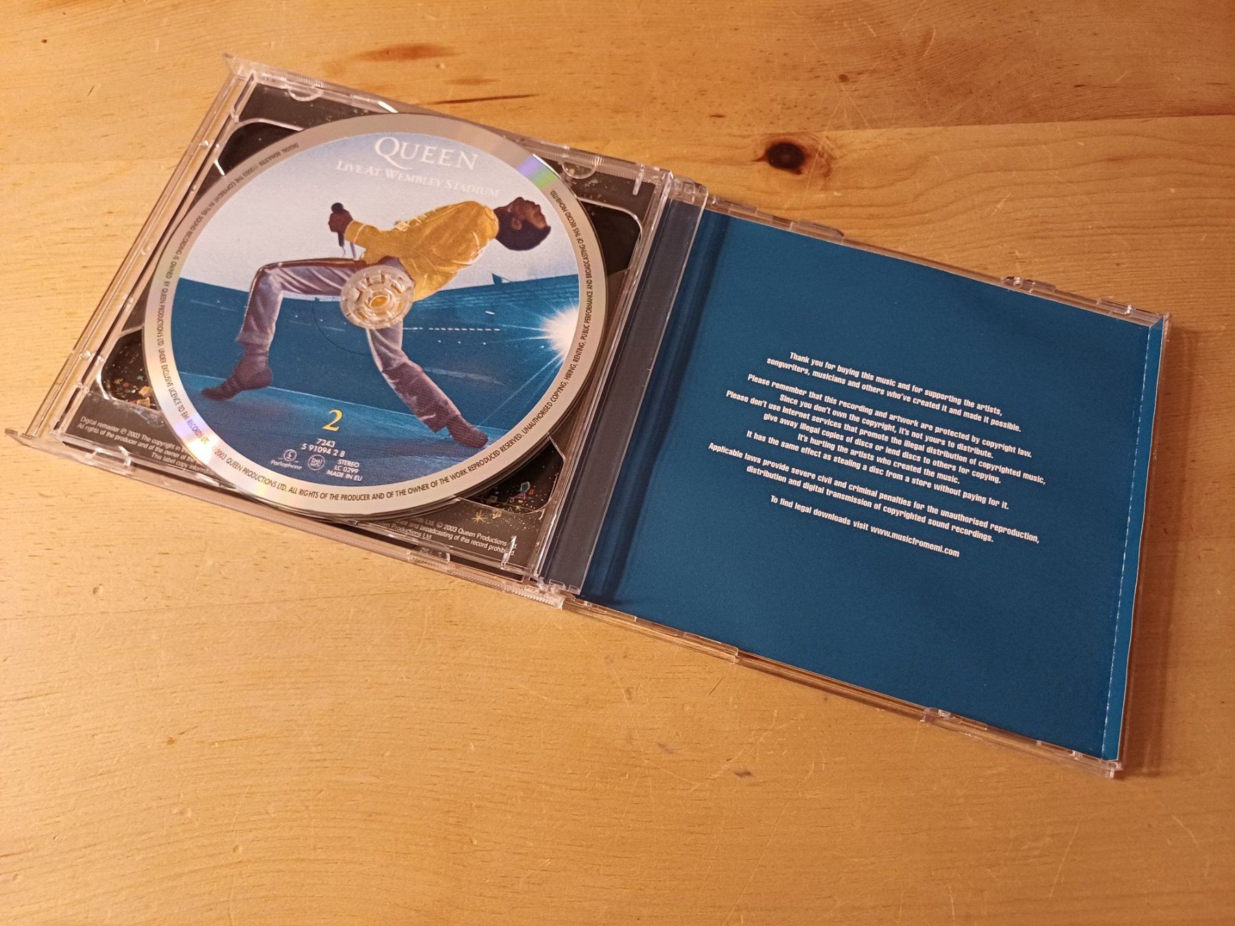CD: Queen: Live At Wembley Stadium 1986 auf 2 CDs – Usato da Jona venduto da Rreto71 4