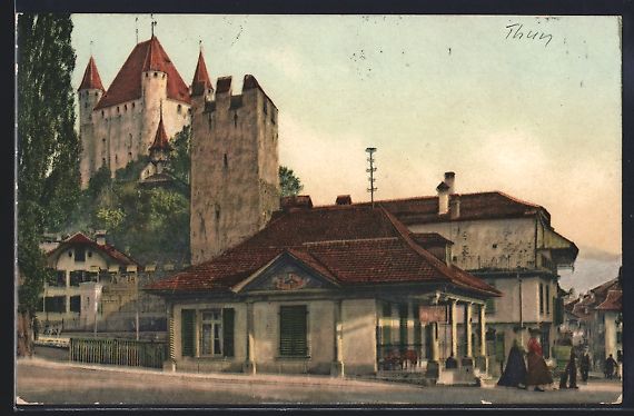 Cartes postales: Thun, Berntor, alte Ringmauer und Schlos – D'occasion à Berlin par bartko-reher
