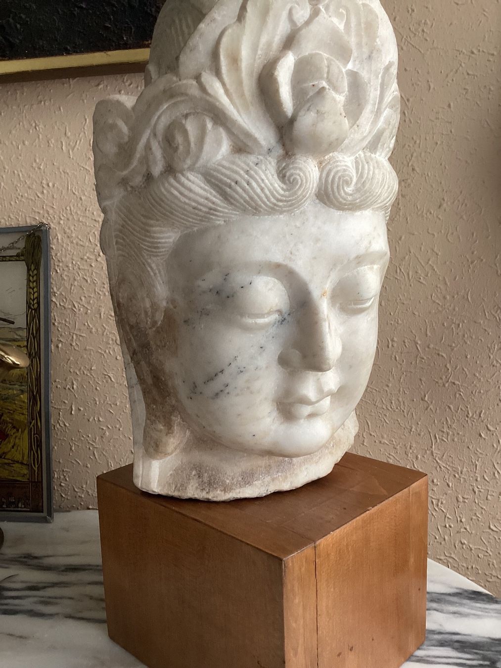 Sculptures & Statues: Buddha Kopf aus Stein antik – D'occasion à Wallisellen par Lunajuanito