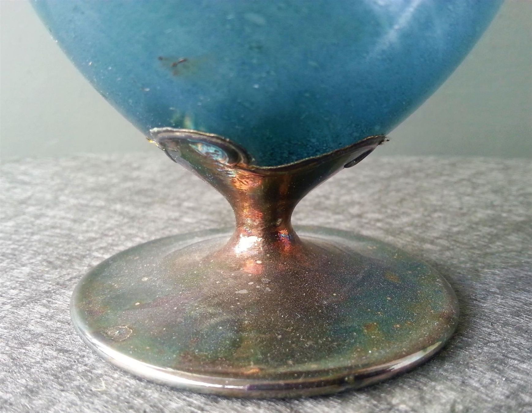 Karaffen: GlasKaraffe mit Silbermontur, 19 cm hoch, um 1985 – Gebraucht aus Oberriet SG von ganesh435 7