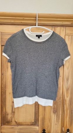 Massimo Dutti T-Shirt Grösse M grau Damen
