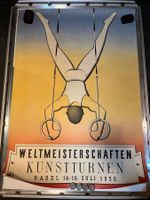 plakat kunstturenen weltmeisterschaft basel, 1950