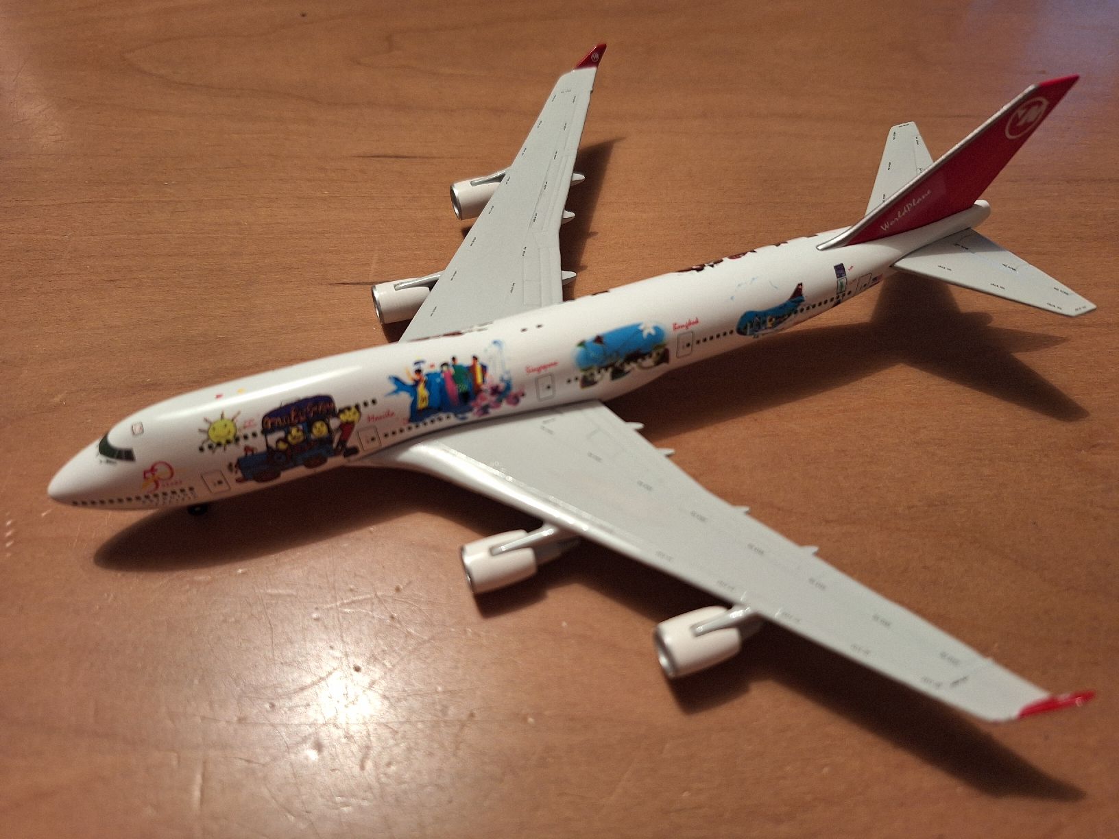 Boeing Kit di modellismo & Modellini statici: Northwest Worldplane 747-451 1:400  – Usato da Sargans venduto da nicsam1815 1