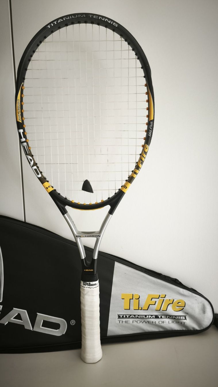 Head Schläger: HEAD Titanium Ti-Fire Racket mit Hülle – Gebraucht aus Hagendorn von Thom.74