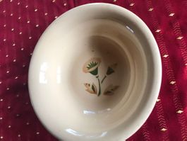 Vintage Schüssel, Blumendekor, 50er Jahre
