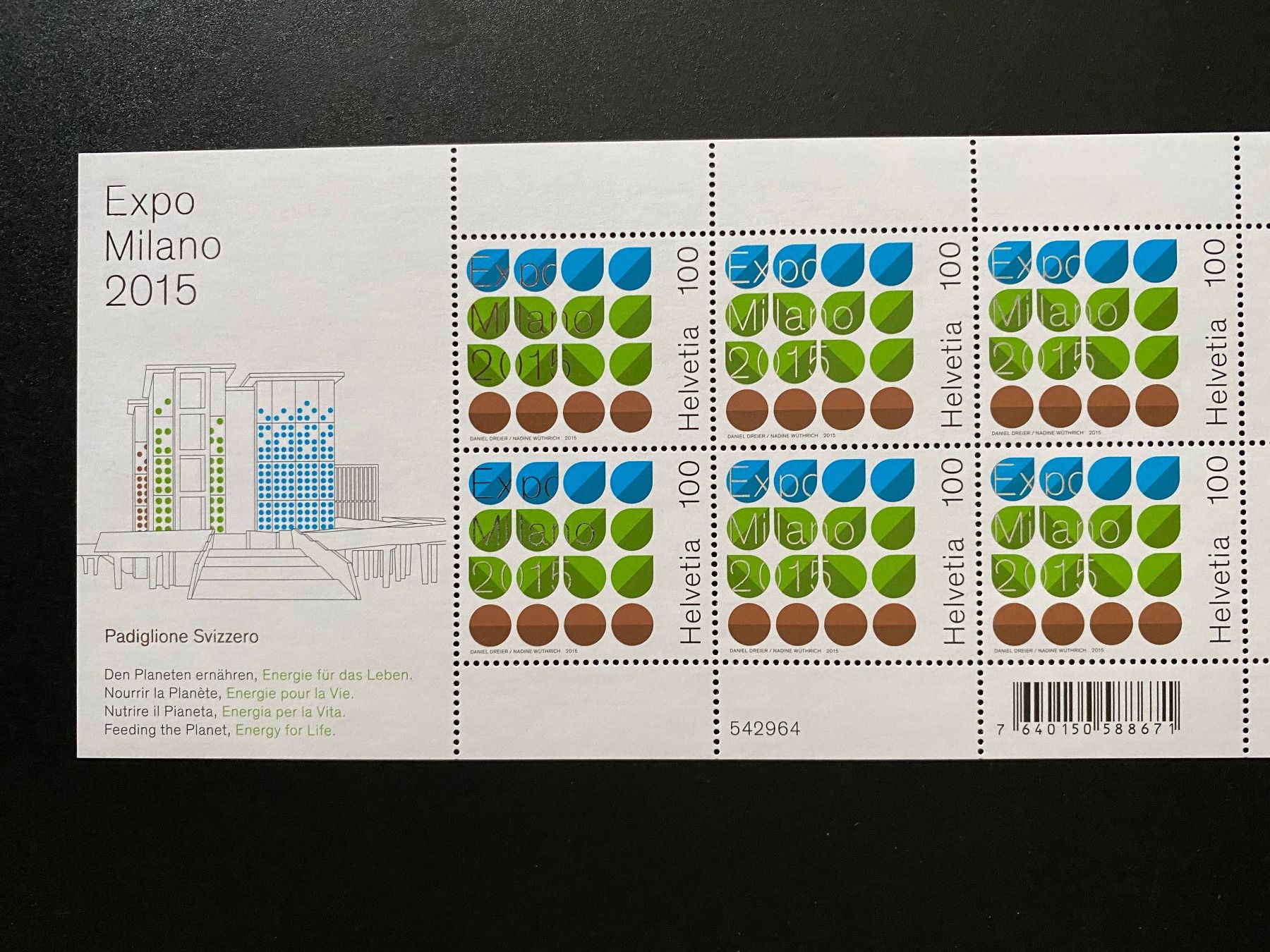 Tutti i francobolli: 2015 Kleinbogen ** Expo Milano  ZN 1546 postfrisch – Nuovo (secondo la descrizione) da Niederrohrdorf venduto da leni29