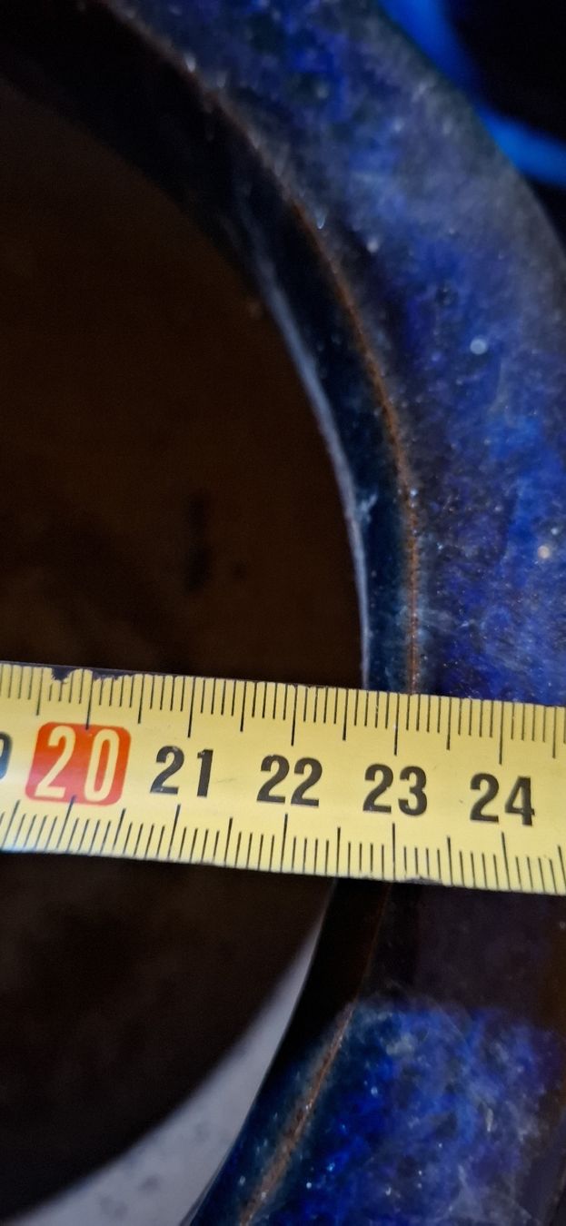 Vasi per fiori: Blauer Blumentopf Pflanzentopf ca. 22cm  3 Stück – Usato da Wichtrach venduto da Sunneblueme7 3