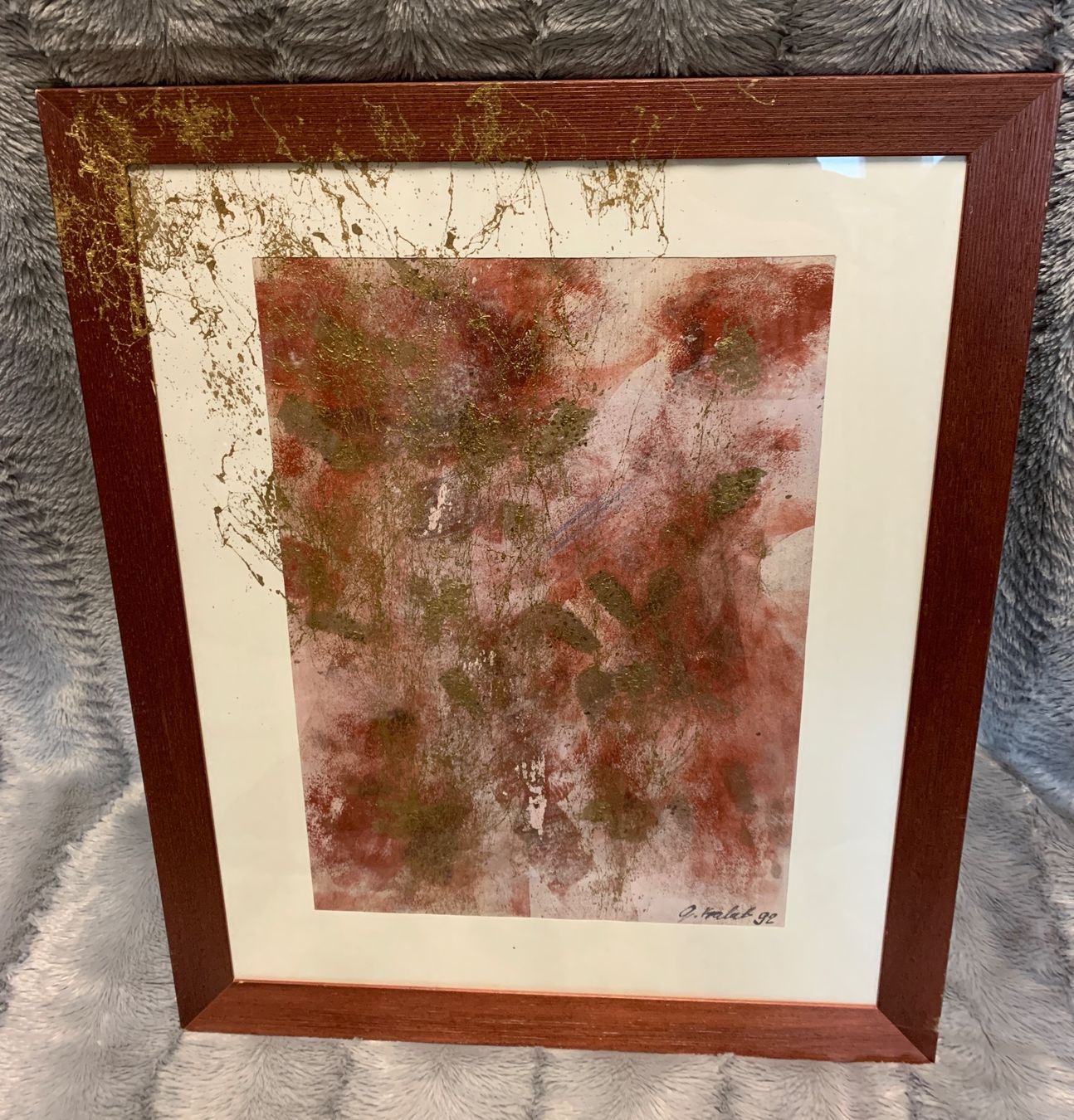 Poster & Bilder: Modernes Bild auf Papier gemalt signiert – Gebraucht aus Biel/Bienne von Katja01112 4