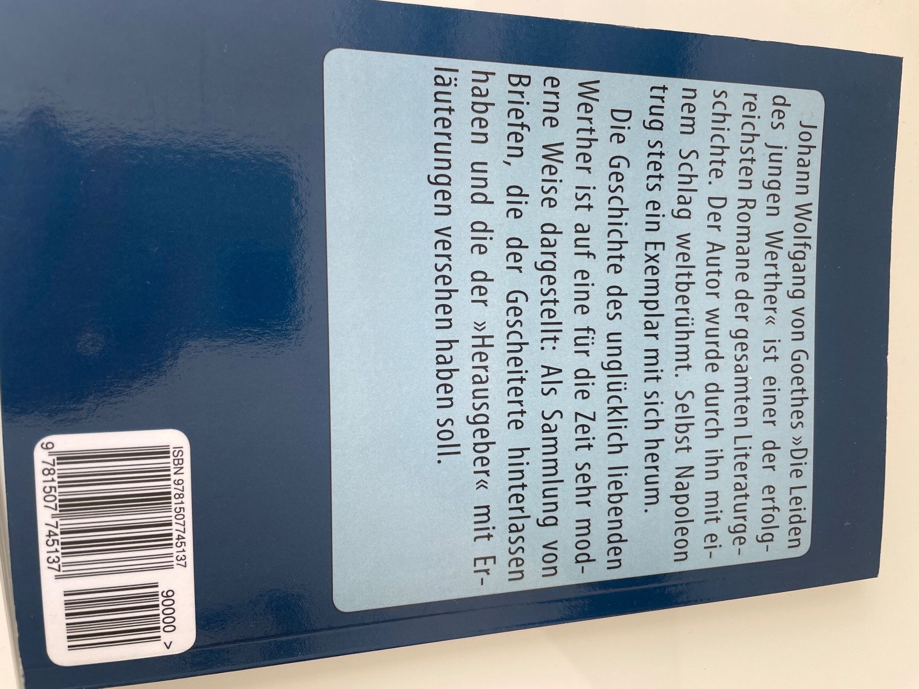 Libri: Die Leiden des jungen Werther – Usato da Zürich venduto da dim_2gbq 2