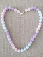 Schöne Halskette Aquamarin, Amethyst