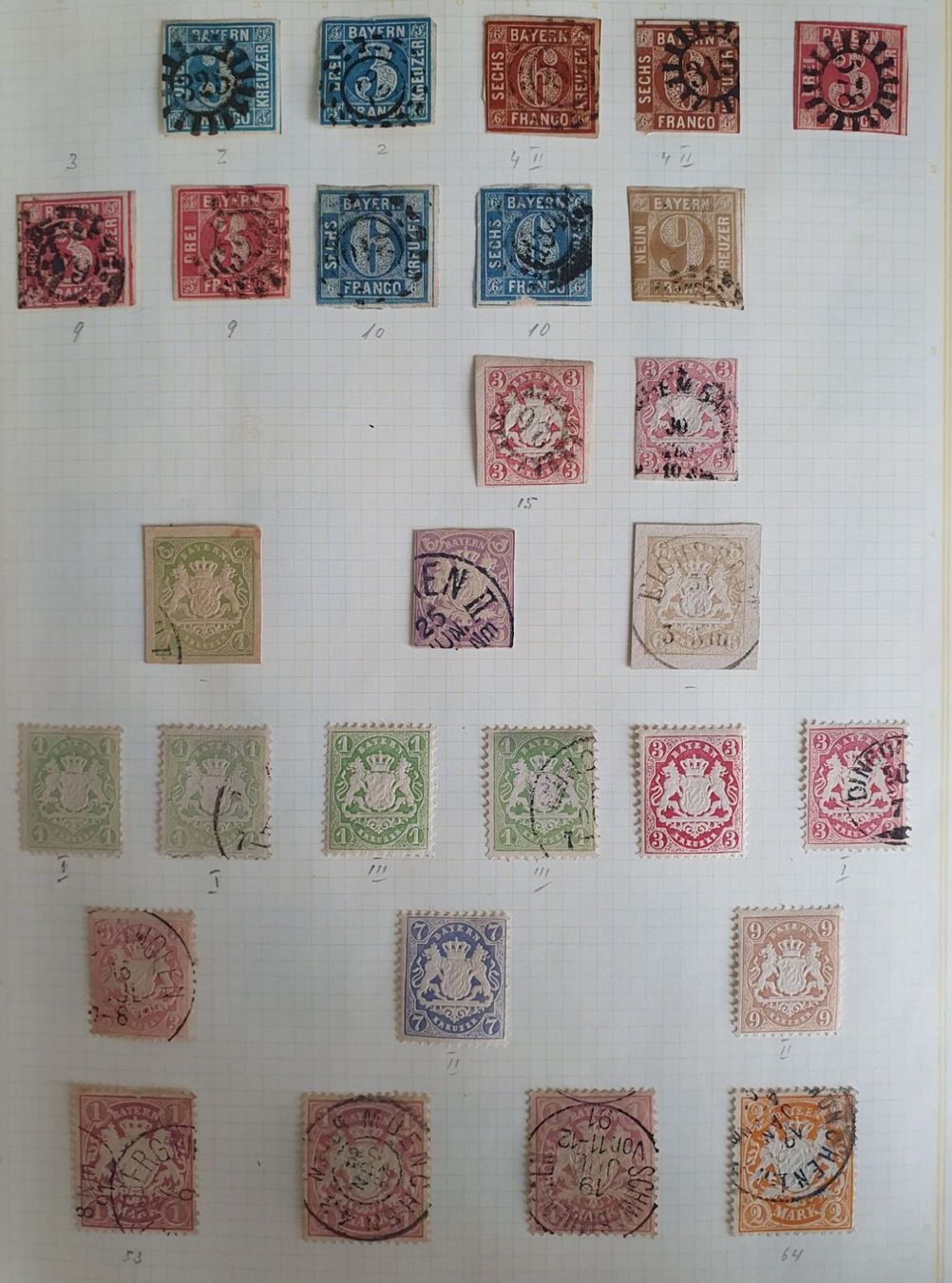 Tutti i francobolli: Reichhaltige Teilsammlung Bayern – Usato da Fislisbach venduto da Zigzag12